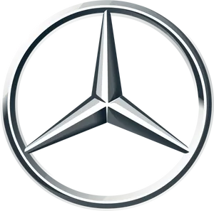 Mercedes Benz Logo Silver PNG image