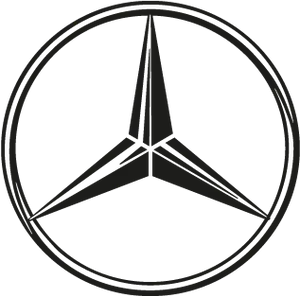 Mercedes Benz Logo Simple Outline PNG