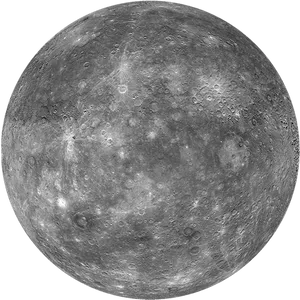 Mercury Planet Surface Texture PNG image