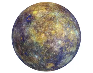 Mercury Planet Surface Texture PNG image