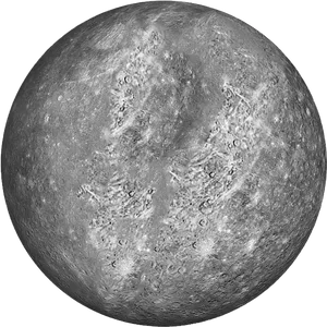 Mercury Planet Surface Texture PNG image