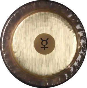 Mercury Symbol Golden Plate PNG image