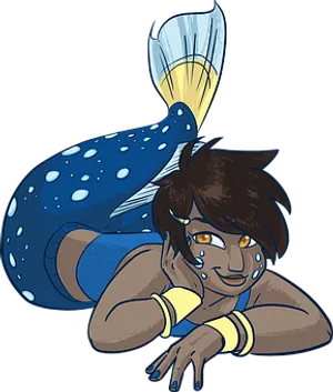 Mermaid Cartoon Character PNG image