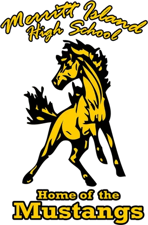 Merritt Island High School Mustangs Logo PNG image