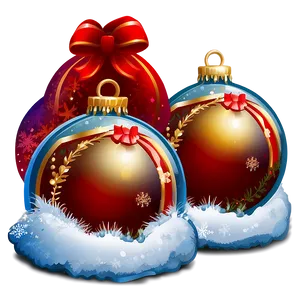 Merry Christmas Bauble PNG 05032024 PNG