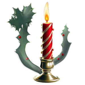 Merry Christmas Candle PNG 05032024