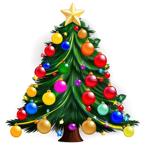 Merry Christmas Cartoon Tree Png 78 PNG image