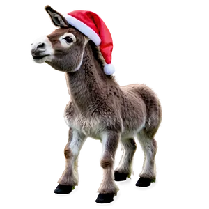 Merry Christmas Donkey PNG 94