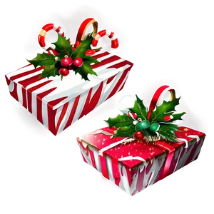 Merry Christmas Gift Box PNG 05032024