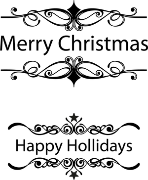 Merry Christmas Happy Holidays Greeting