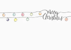 Merry Christmas Lights Greeting
