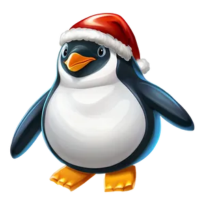 Merry Christmas Penguin Png Muq18 PNG image