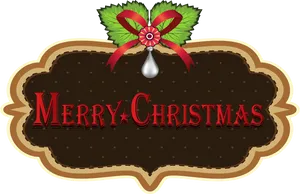 Merry Christmas Plaque Design