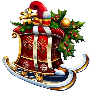 Merry Christmas Sleigh PNG Xtl7 PNG