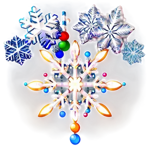 Merry Christmas Snowflake PNG 05032024