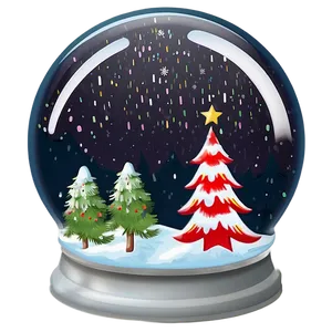 Merry Christmas Snowglobe PNG 05032024 PNG