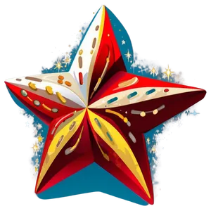Merry Christmas Star PNG 23