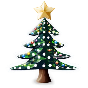 Merry Christmas Tree Design PNG 06132024 PNG