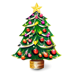 Merry Christmas Tree Design PNG 06132024 PNG