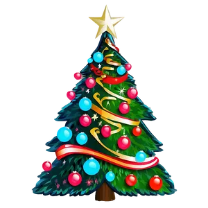 Merry Christmas Tree Design PNG Rha PNG