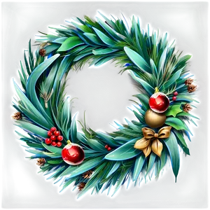 Merry Christmas Wreath Png 05032024 PNG image