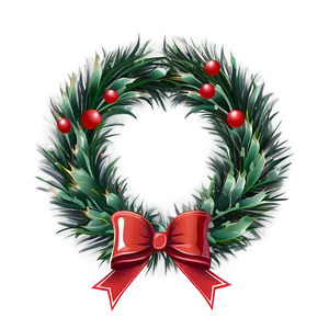 Merry Christmas Wreath PNG 26