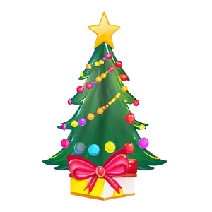 Merry Cute Christmas Tree PNG 06252024