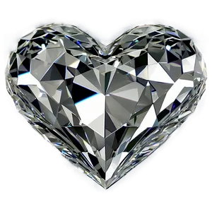 Mesmerizing Diamond Heart Essence PNG 67 PNG