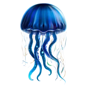 Mesmerizing Moon Jelly Art PNG 06292024