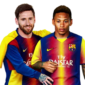 Messi And Neymar Duo PNG Xkl14 PNG