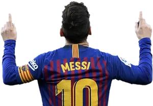 Messi Celebration F C Barcelona PNG image