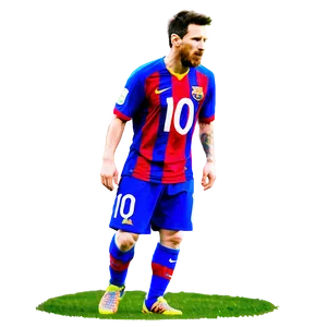 Messi Iconic Number 10 Png Mtm66 PNG image