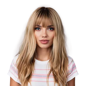 Messy Blonde Bangs PNG Ykj76 PNG