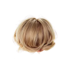 Messy Blonde Bun PNG Viv11
