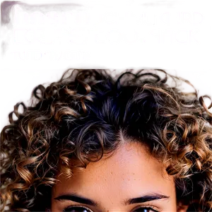 Messy Curly Hair Look PNG 05242024