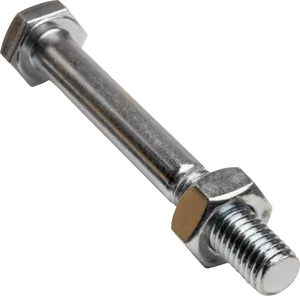 Metal Boltand Nut PNG image