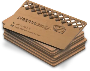 Metal Business Cards Stacked Design PNG image
