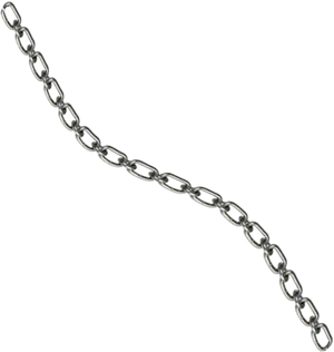 Metal Chain Link Segment PNG image