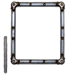 Metal Edge Photo Border PNG Qth2 PNG