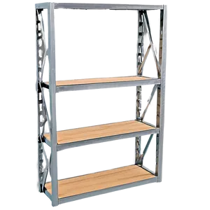 Metal Frame Bookshelf PNG Xnx29