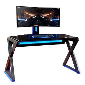 Metal Frame Gaming Desk PNG 06212024 PNG