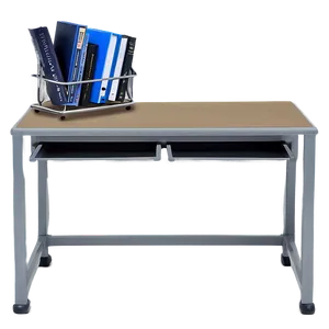 Metal Frame Student Desk Png 06212024 PNG image