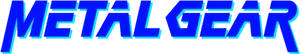 Metal Gear Logo Blue Text PNG