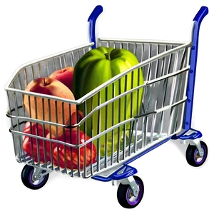 Metal Grocery Cart Png 84 PNG image