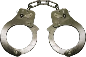 Metal Handcuffs Isolated PNG