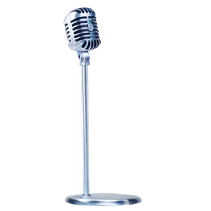 Metal Microphone On Stand Png 06282024 PNG image