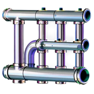 Metal Pipe Framework Png Vne84 PNG image