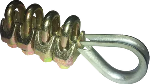 Metal Screw Clampsand Hook PNG image