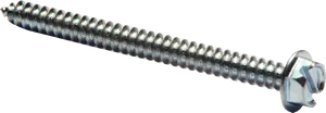 Metal Screw Isolatedon White PNG image