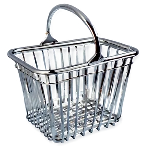 Metal Shopping Basket Png Fqo96 PNG image